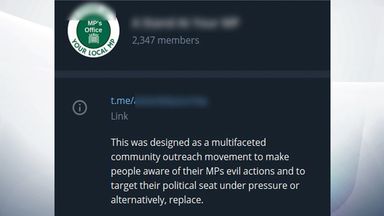 One group, with around 2,350 members, say they are pressuring MPs because of their 'evil actions'